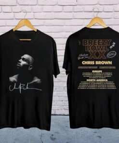 Chris Brown Signatures Shirt, 2025 Chris Brown Breezy Bowl XX Tour T-Shirt