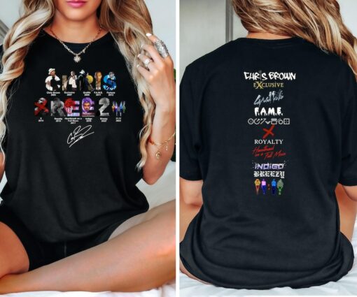 Chris Brown Sweatshirt, Chris Brown 1111 Tour 2024 Hoodie, Chris Brown Breezy Shirt
