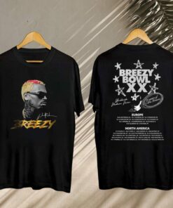 Chris Brown Tour Shirt, 2025 Chris Brown Tour Breezy Bowl XX T-Shirt, Chris Brown Graphic Shirt