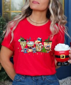 Christmas Disney Shirt, Christmas Stitch Shirt, Christmas Gift, Christmas Holiday, Christmas Coffee Shirt, Stitch Shirt, Disneyland Shirt