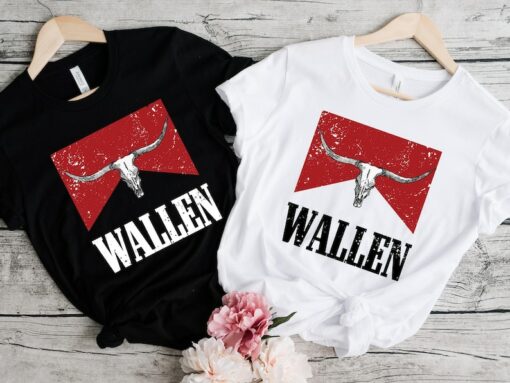 Cow Skull Wallen Shirt, Country Music Shirt