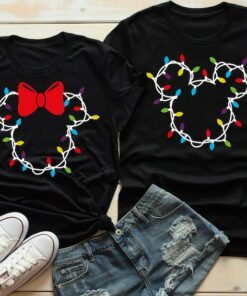 Disney Christmas Lights Shirts,Mickey Christmas Shirt,Minnie Christmas Shirt,Christmas Squad,Christmas Crew,Disney Girls Trip,Disney Family