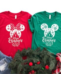 Disney Christmas Shirt, 2022 Disney Christmas Shirts, Matching Disney Vacation Shirt, Disney Castle Christmas Shirt, Merry Christmas shirt