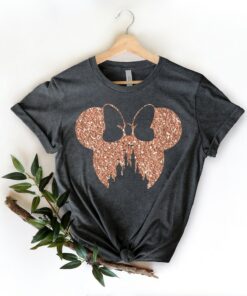 Disney Family Shirt,Disney Shirt for Women,Disney Ear Shirt,Disney Mickey Silhouette Shirt,Tshirt for Kids.Disney Glitter Minnie Shirt