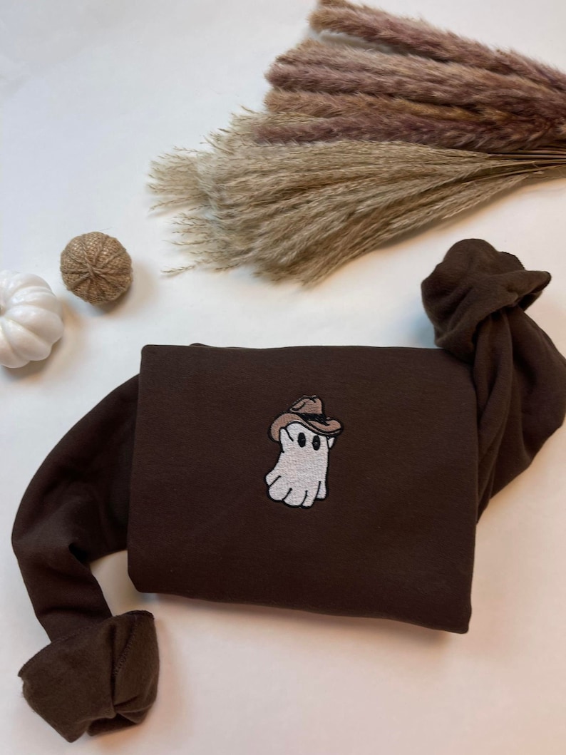 Embroidered Western Ghost Sweatshirt Embroidered Western Ghost Sweatshirt