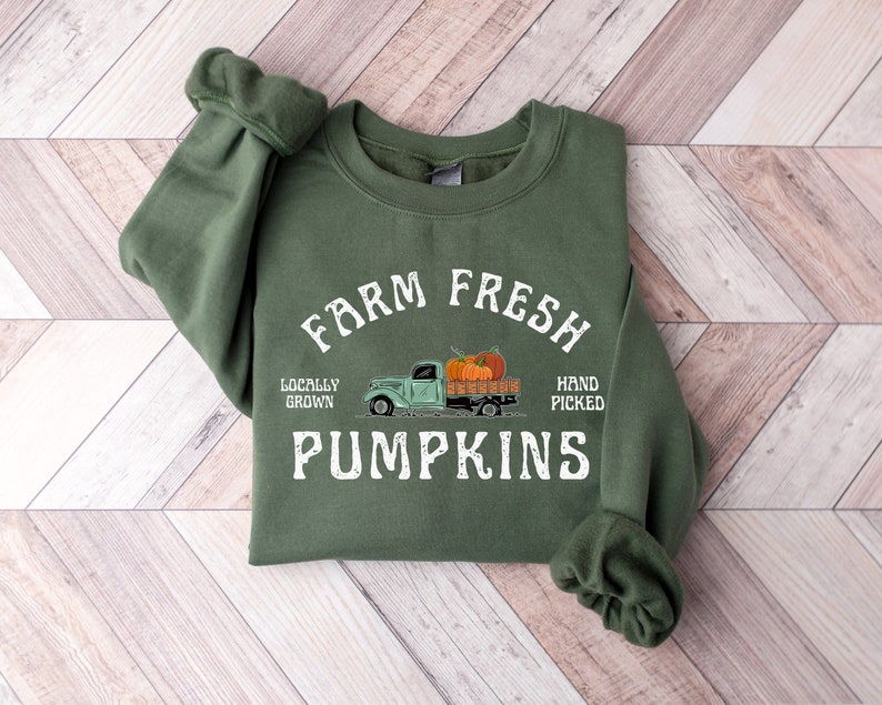 Farm Fresh Pumpkin Sweatshirt, Fall Crewneck Sweatshirt, Pumpkin Shirt, Fall Sweater, Pumpkin Patch Sweatshirt, Womens Fall Shirt, Fall Gift Farm Fresh Pumpkin Sweatshirt, Fall Crewneck Sweatshirt, Pumpkin Shirt, Fall Sweater, Pumpkin Patch Sweatshirt, Womens Fall Shirt, Fall Gift