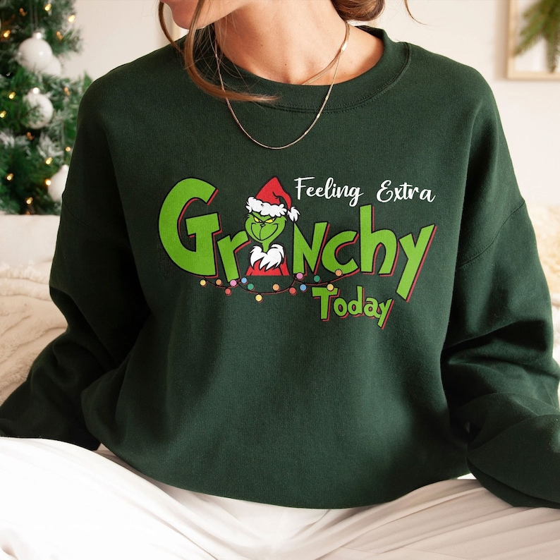 Feeling Extra Grinchy Today Christmas Shirt, Grinch Shirt, Christmas Gift Feeling Extra Grinchy Today Christmas Shirt, Grinch Shirt, Christmas Gift