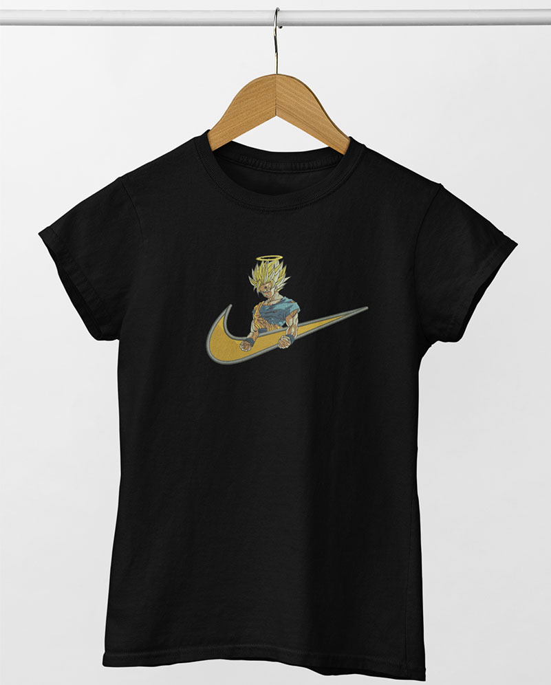 Goku Nike Embroidered T-Shirt Goku Nike Embroidered T-Shirt