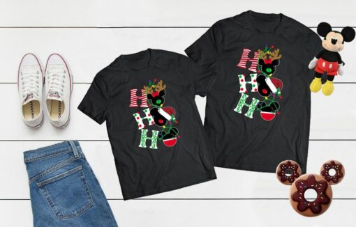Ho Ho Ho Christmas, Disney Christmas Tee, Christmas Gift, Disney Family Shirt, Matching Family Tees, Disney Sweater, Disney Cruise Tshirt