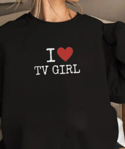 I Love TV Girl Shirt