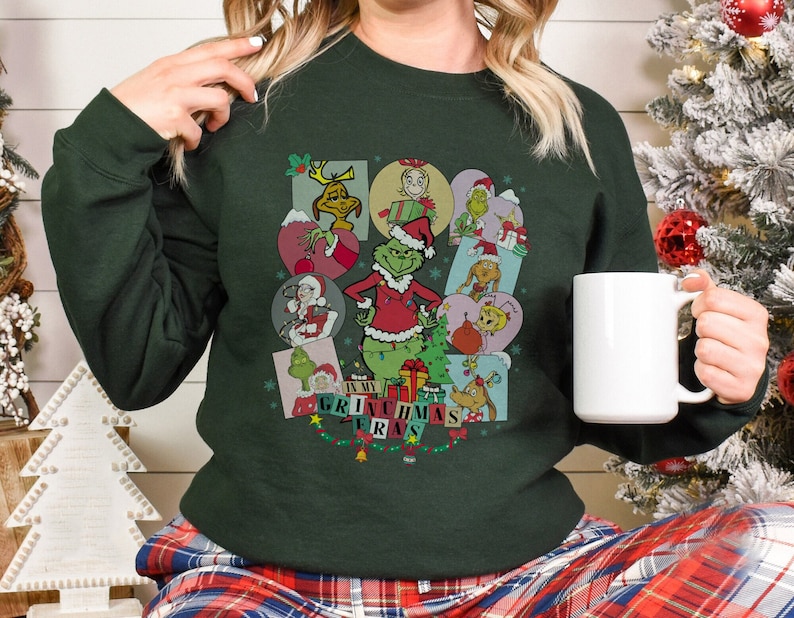 In My Grinchmas Eras Shirt, The Eras Tour Shirt, Grinch Sweatshirt In My Grinchmas Eras Shirt, The Eras Tour Shirt, Grinch Sweatshirt