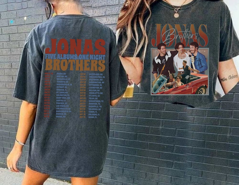 Jonas Brothers T-Shirt,Jonas 90's Tee Jonas Brothers T-Shirt,Jonas 90's Tee
