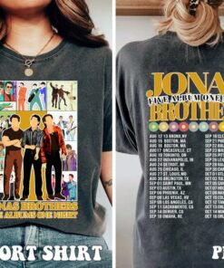 Jonas Brothers Two Sided Shirt, Five Albums One Night Tour Shirt