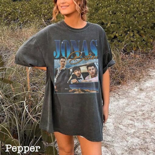 Jonas Five Albums One Night Car Retro 90’s Shirt