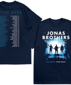 Jonas Five Albums One Night Places Tour Shirt