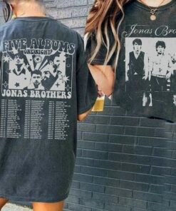 Jonas Five Albums One Night Tour Shirt, Jonas Brothers 2023 Tour Shirt, Jonas 90’s Tee