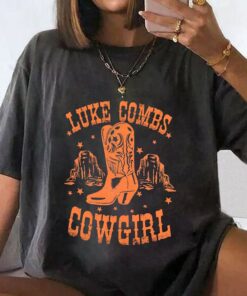 Luke Combs Cowgirl Vintage T-Shirt, Luke Combs retro style Shirt