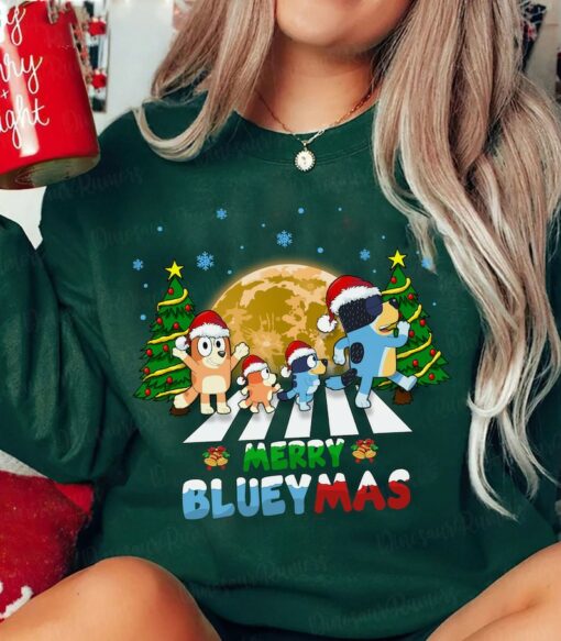 Merry Bluey Mas Christmast Shirt