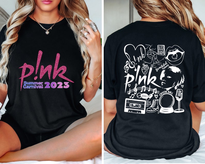 P!nk Pink Singer Summer Carnival 2023 Tour T-Shirt, Trustfall Album Shirt P!nk Pink Singer Summer Carnival 2023 Tour T-Shirt, Trustfall Album Shirt
