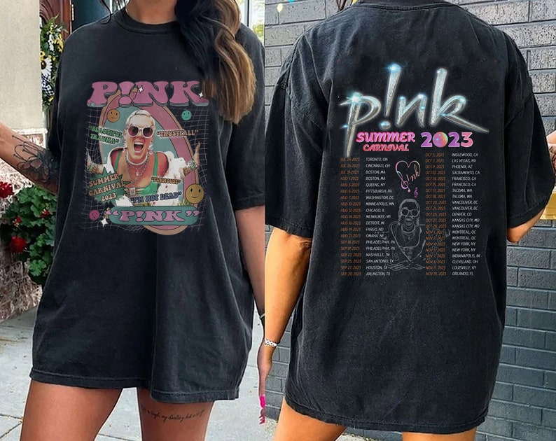 Pink 2023 Summer Carnival Tour Shirt, Trustfall Album Vintage Graphic Y2K 90s Pink 2023 Summer Carnival Tour Shirt, Trustfall Album Vintage Graphic Y2K 90s