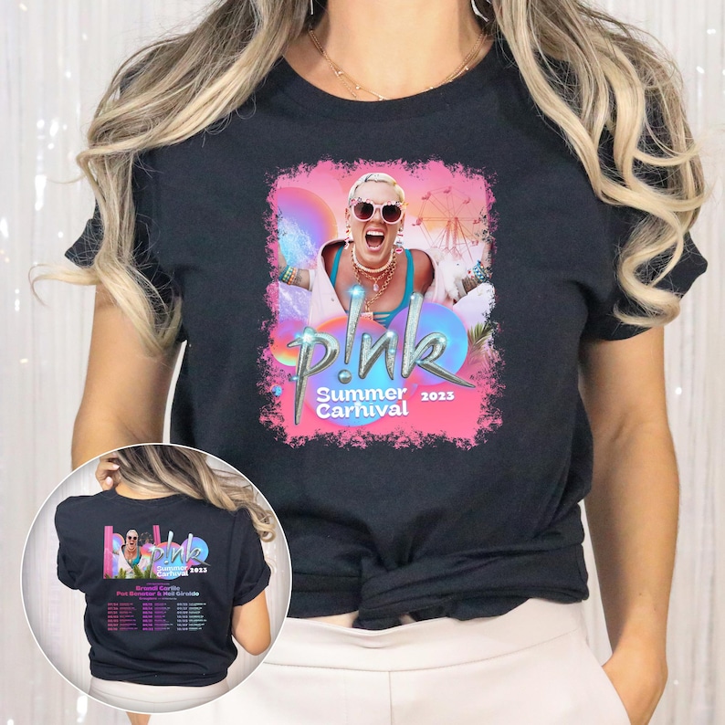 Pink Summer Carnival 2023 T-Shirt, P!nk Carnival Tour Shirt Pink Summer Carnival 2023 T-Shirt, P!nk Carnival Tour Shirt