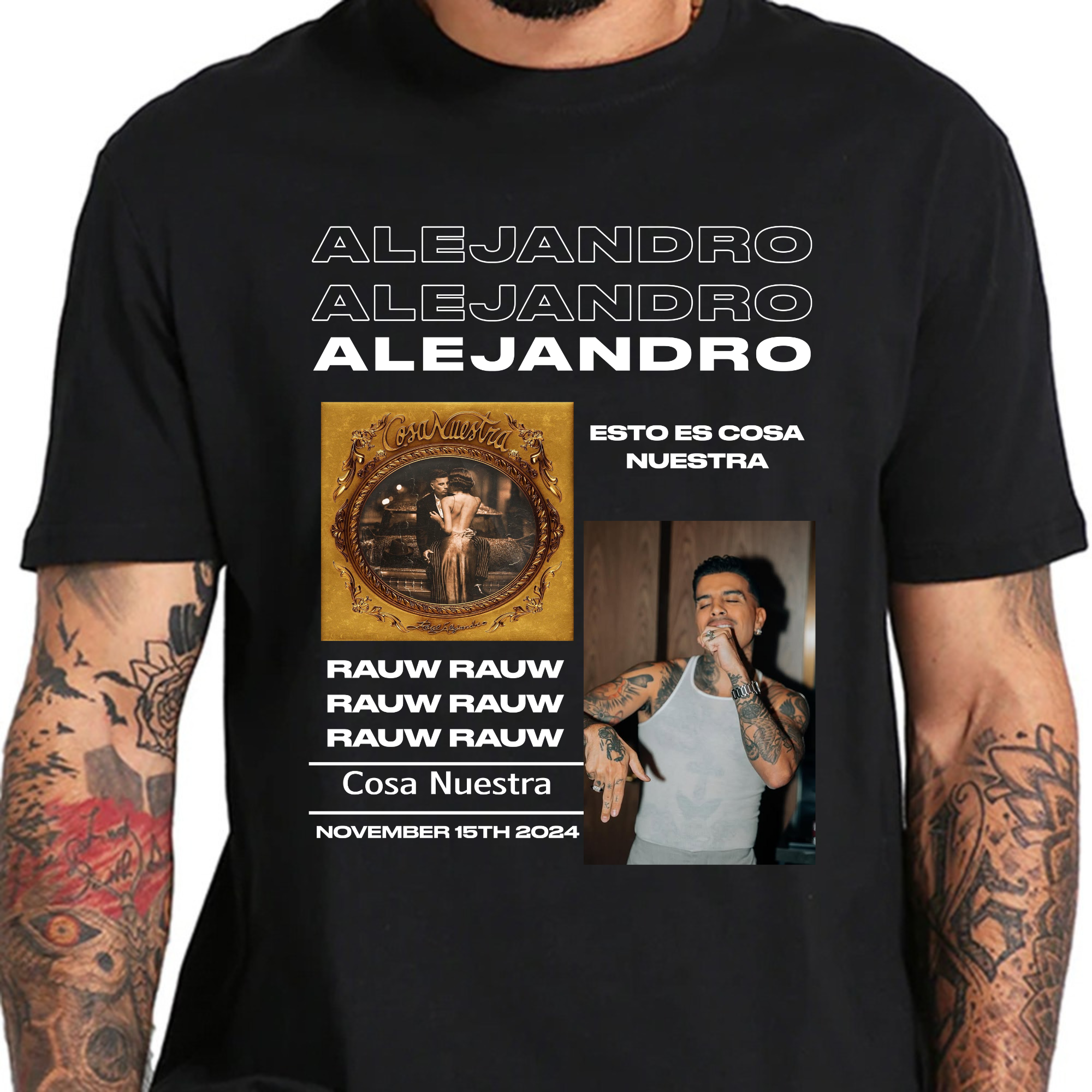 Rauw Alejandro Cosa Nuestra Concert Shirt Rauw Alejandro Cosa Nuestra Concert Shirt
