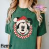 Retro Checkered Mickey Christmas Comfort Colors Shirt, Disney Christmas Shirt, Mickey’s Very Merry Christmas Party Shirt, Matching Christmas