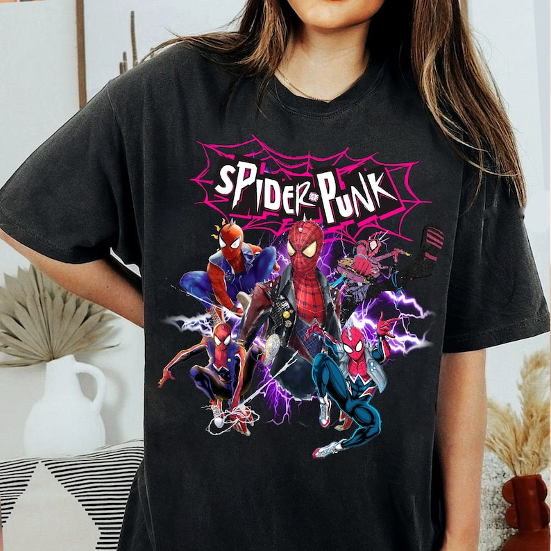 Retro Spider Punk Shirt 1 Retro Spider Punk Shirt 1