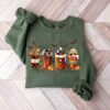 Skeleton Coffee Cups Halloween Sweatshirt, Coffee Cups Halloween Sweatshirt
