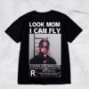 Travis Scott Oversize Hip Hop T-Shirt  Look Mom I Can Fly Print Tee  3D Graphic Tee