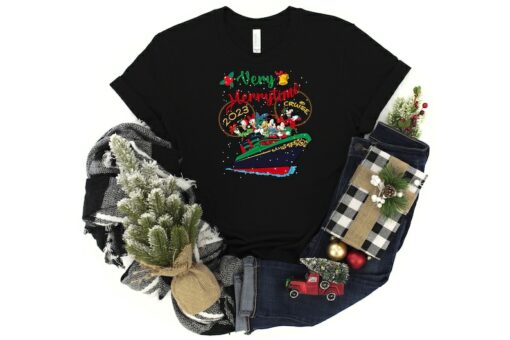 Very Merrytime Disney Cruise 2023 Shirt, Christmas Mickey And Friends Shirt Sweatshirt Hoodie, Happy Christmas Shirt, Disney Trip Shirt