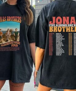 Vintage Jonas Brothers Five Albums One Night Tour Shirt