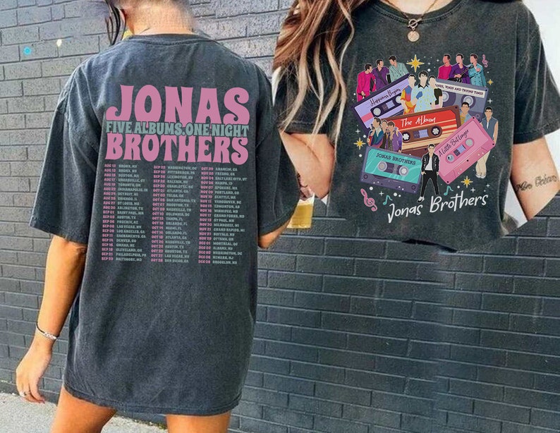 Vintage Jonas Brothers T-Shirt, Jonas Brothers Cassette Shirt, Nick Joe Kevin Jonas Shirt Vintage Jonas Brothers T-Shirt, Jonas Brothers Cassette Shirt, Nick Joe Kevin Jonas Shirt