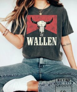 Wallen Bullhead Shirt, Cowboy Wallen T-Shirt