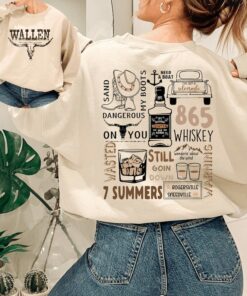Wallen Western Sweatshirt, Retro Wallen Western Sweatshirt