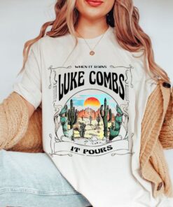 When It Rains It Pours T Shirt, Luke Combs World Tour 2022 Shirt