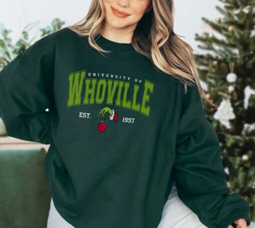 Whoville University Shirt, Whoville The Grinch Shirt, Cute Christmas Shirt