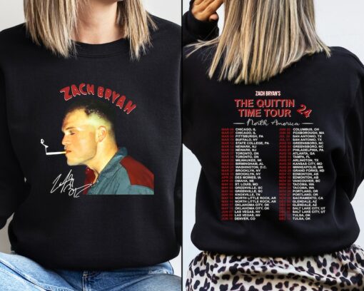 Zach Brown Band The Quittin’ Time Tour 2024 Retro Vintage style Bootleg Merch Sweatshirt