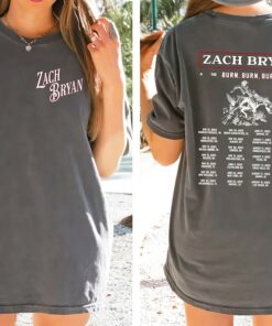 Zach Bryan Comfort Colors Shirt, Burn Burn Burn Tour Shirt
