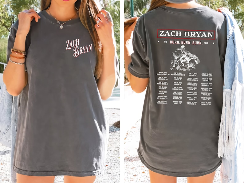 Zach Bryan Comfort Colors Shirt, Burn Burn Burn Tour Shirt Zach Bryan Comfort Colors Shirt, Burn Burn Burn Tour Shirt