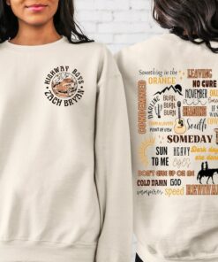 Zach Bryan Full Tracklist American Heartbreak Album Cover Front And Back Sweater or Hoodie