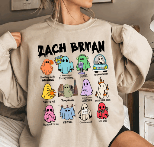 Zach Bryan Ghost Halloween Shirt, Halloween Shirt