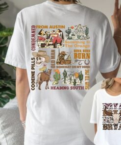 Zach Bryan Shirt, Burn Burn Burn Tour Shirt