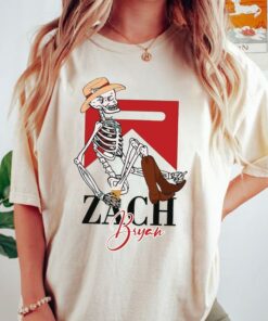 Zach Bryan Skeleton T-shirt, Zach Bryan Boho Shirt