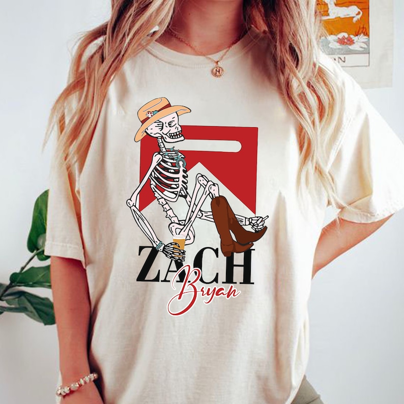 Zach Bryan Skeleton T-shirt, Zach Bryan Boho Shirt Zach Bryan Skeleton T-shirt, Zach Bryan Boho Shirt