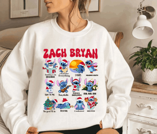 Zach Bryan Stitch Christmas Shirt