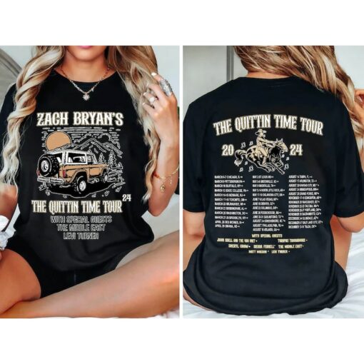 Zach Bryan The Quittin Time 2024 Tour Sweatshirt