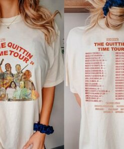 Zach Bryan The Quittin Time Tour 2024 Front And Back Shirt