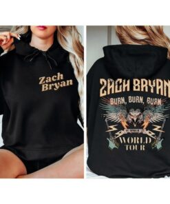 Zach Bryan World Tour front and back Sweatshirt,Vintage Zach Bryan Fan Gift