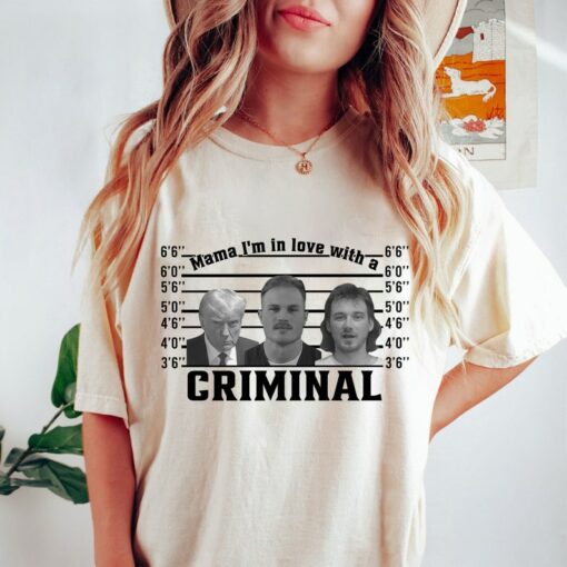 Zach Bryan mugshot Tshirt. Zach Bryan, Morgan Wallen, Donald Trump Mugshot Shirt